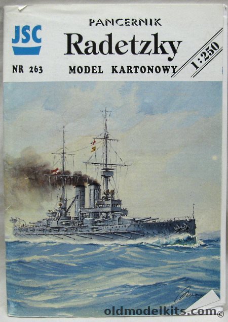 JSC 1/250 Radetzky Battleship Austro-Hungarian Navy WWI, 263 plastic model kit